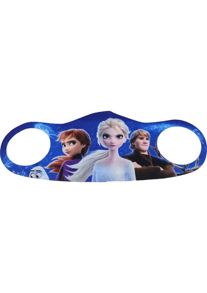 Elsa Baskılı Çocuklar İçin Koruyucu Nano Maske 3'Lü Paket