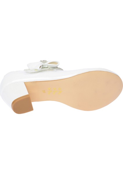 Kiko 752 Rugan Günlük Kız Çocuk 4 cm Topuk Babet Ayakkabı Beyaz fırsatları