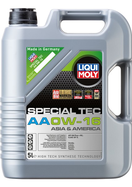 Special Tec AA 0W-16 5 Litre Motor Yağı ( Üretim Yılı: 2023 )