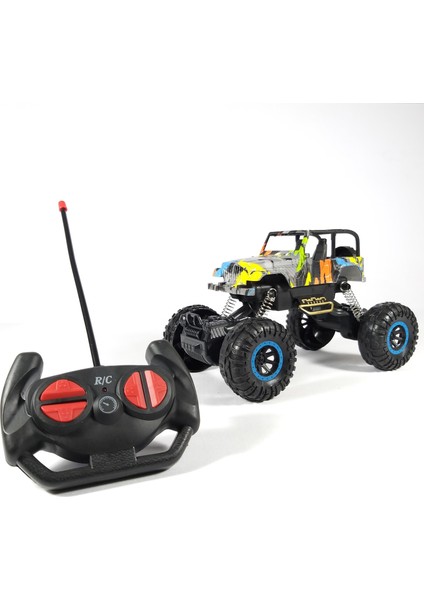 Off Road Süspansiyonlu Jeep Uzaktan Kumandalı Pilli 1:16 Ölçek