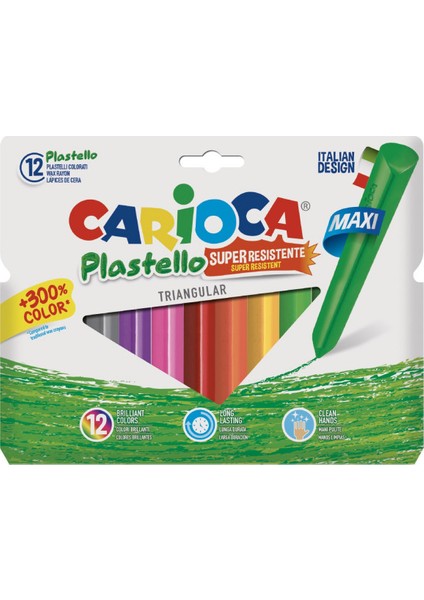 Plastello Jumbo Üçgen Pastel Boya