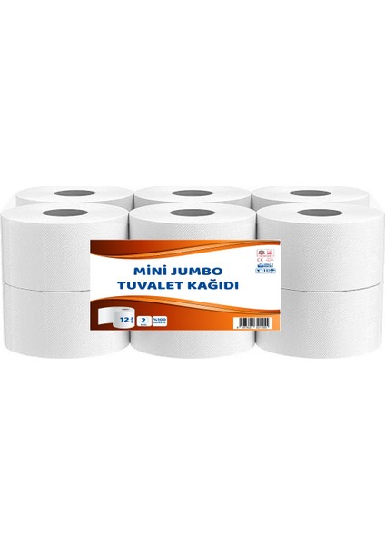 Mini Jumbo Tuvalet Kağıdı 12 Rulo 2 kg