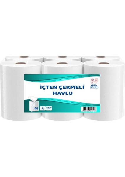 Içten Çekmeli Havlu 6 Rulo 2 kg