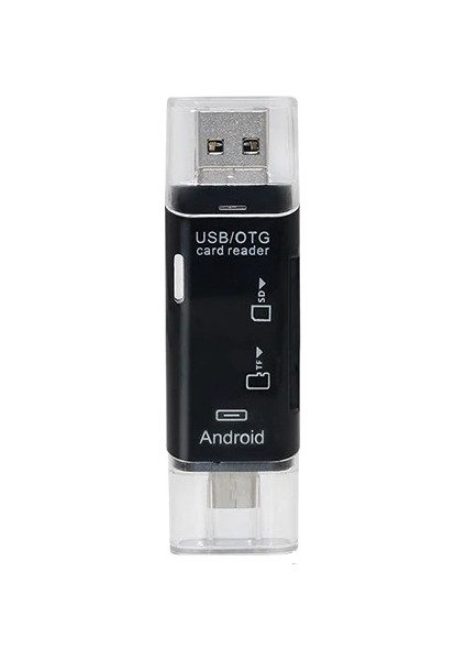 Otg Type C & Micro USB & USB 3in1 Kart Okuyucu Usb2.0
