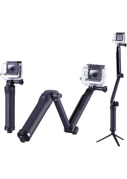 Angeleye 3-Way Monopod Stand Mini Tripod Aksiyon Kamera Için