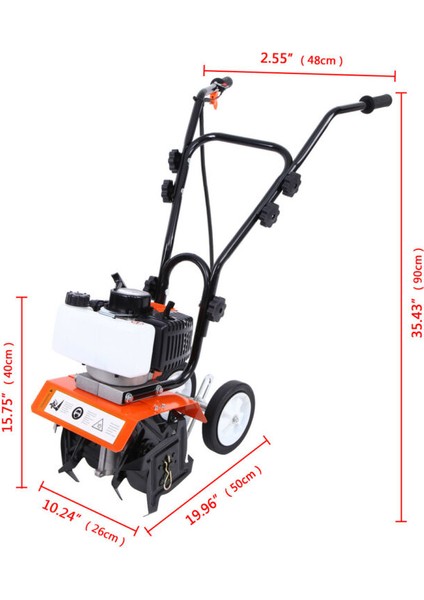Staxx Power Speed Pro Benzinli Mini Çapalama Makinesi 63 Cc 4.2 Hp Çelik Bıçak