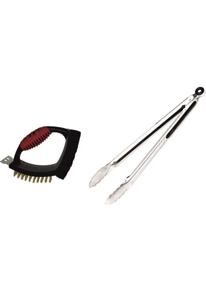 Barbekü Maşa 35 cm ve Temizleme Seti