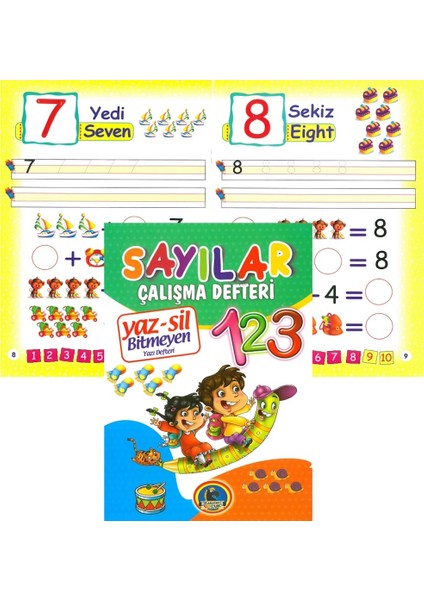 Defter Yaz - Sil Sayılar + Kalem