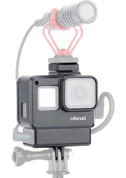V2 Gopro Hero 5 6 7 Mikrofon Yuvalı Çerçeve