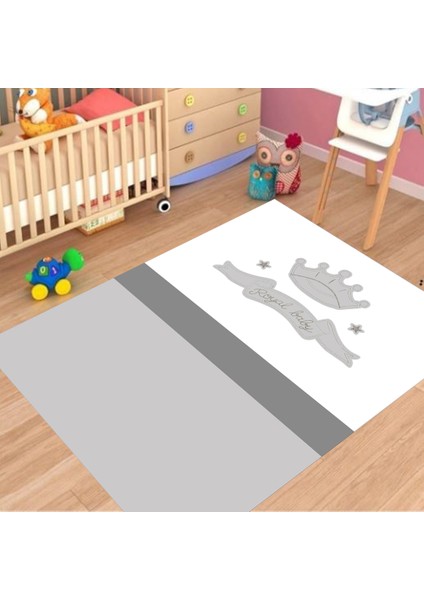Dijital Baskı Yeni Model Deri Taban Halı 80 x 140 cm B-414