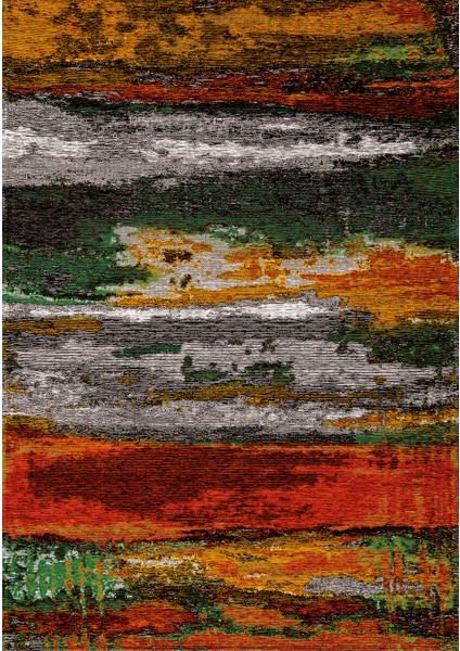Dokuma Taban Yeni Model Dekoratif Saçaklı Halı 100 x 140 cm Fm-11