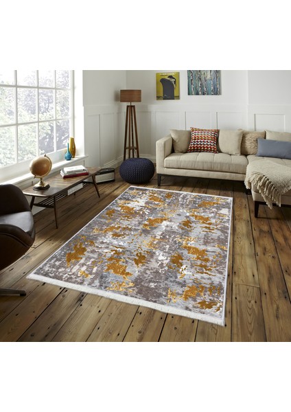 Dokuma Taban Yeni Model Dekoratif Saçaklı Halı 100 x 300 cm K-157