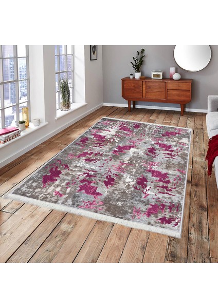 Dokuma Taban Yeni Model Dekoratif Saçaklı Halı 140 x 200 cm K-158