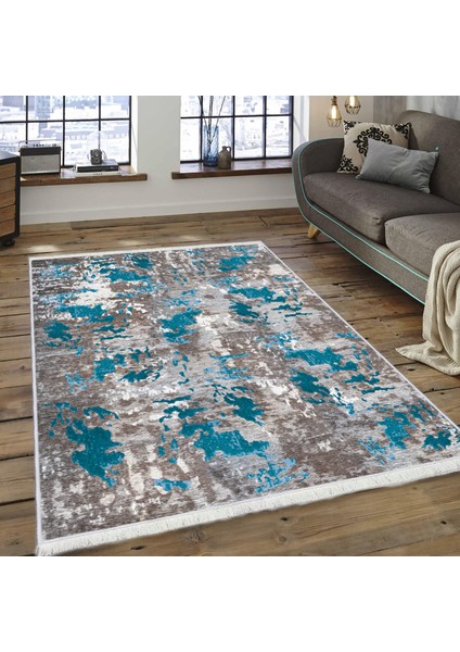 Dokuma Taban Yeni Model Dekoratif Saçaklı Halı 100 x 200 cm K-216