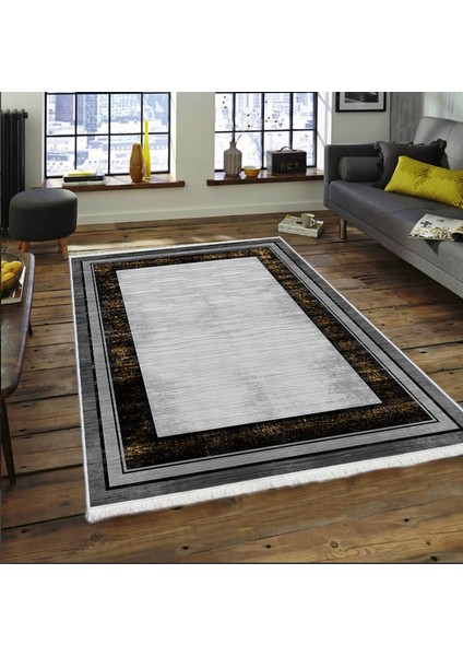 Dokuma Taban Yeni Model Dekoratif Saçaklı Halı 80 x 140 cm MS-0020