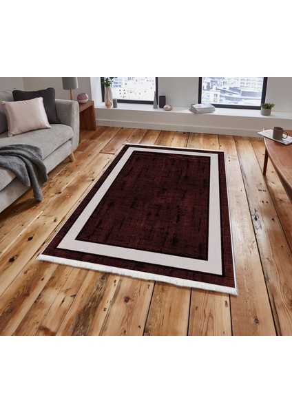 Dokuma Taban Yeni Model Dekoratif Saçaklı Halı 80 x 140 cm MS-0030