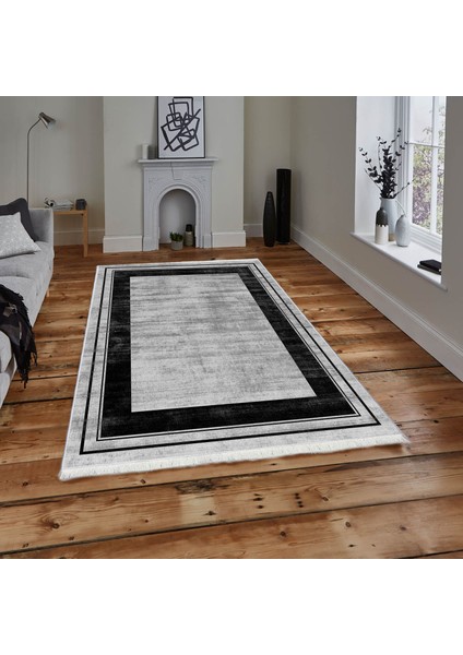 Dokuma Taban Yeni Model Dekoratif Saçaklı Halı 80 x 140 cm MS-0034