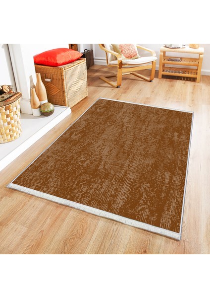 Dokuma Taban Yeni Model Dekoratif Saçaklı Halı 80 x 140 cm MS-0048