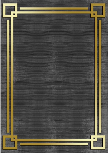 Makinede Yıkanabilir Oturma Odası Halısı Kaymaz Taban Halı 100 x 140 cm MS-0067