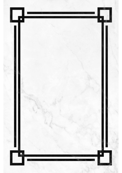 Dokuma Taban Yeni Model Dekoratif Saçaklı Halı 80 x 140 cm MS-0071