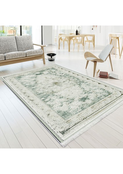 Dokuma Taban Yeni Model Dekoratif Saçaklı Halı 80 x 140 cm MS-007