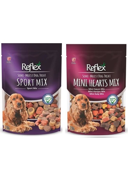 Semi Sport Mix ve Reflex Semi Mini Kalp Köpek Ödülü 150 gr