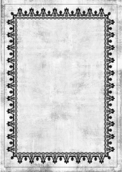 Dokuma Taban Yeni Model Dekoratif Saçaklı Halı 80 x 140 cm MS-008