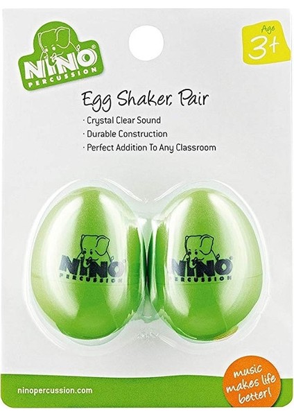 NINO540GG-2 Çift Egg Shaker (Yeşil)