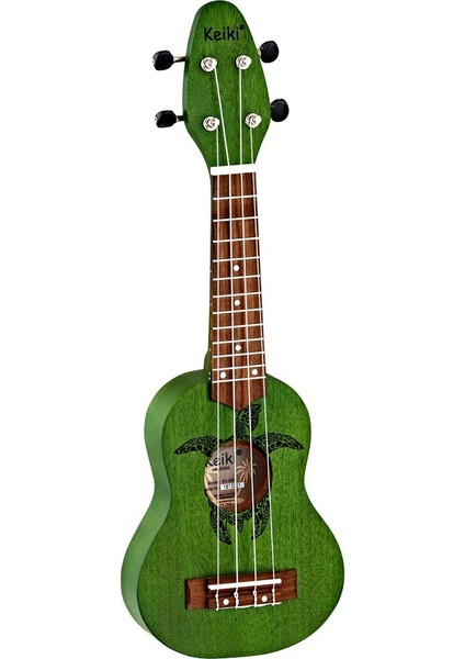 K1-GR Sopranino Ukulele (Keiki Turtle Forrest Green)