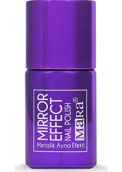 Metalik Ayna Efektli Oje Mor