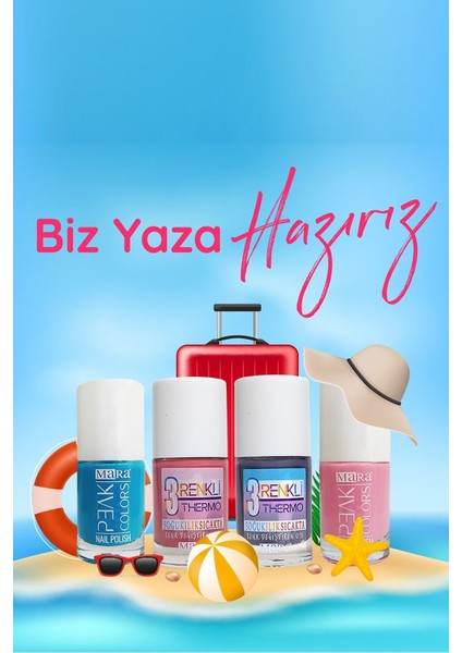 Thermo 3 Renkli Oje Deniz Kum Güneş Temalı 3 Renk 10 ml Yaz Neşesi indirimleri