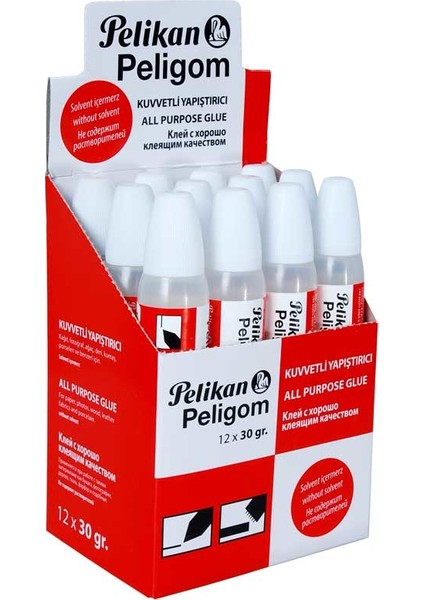 Yapıştırıcı Solventsiz Çift Uçlu 30 gr 12'li fiyatları