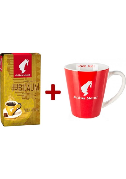 Julius Meinl Jubilaum Filtre Kahve 250 gr + Filtre Kahve Kupası