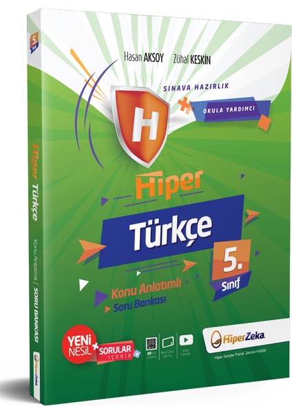 Hiper Zeka Yayınları 5. Sınıf Hiper Türkçe Konu Anlatımlı & Soru Bankası