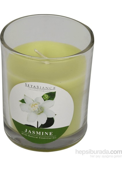 Setabianca Aroma Mum Kokulu Cam Kutu Jasmine