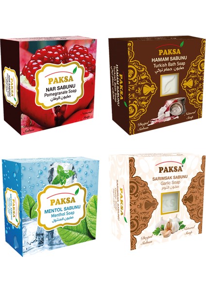 Doğal Nar, Hamam, Mentol, Sarımsak Sabunu (4 Adet) fiyatları