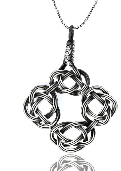 1000 Ayar Kazaziye Kadın Gümüş Kolye