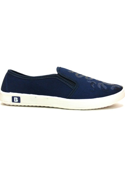 210 Lacivert Pullu Bağcıksız Anatomik Sneakers fiyatları