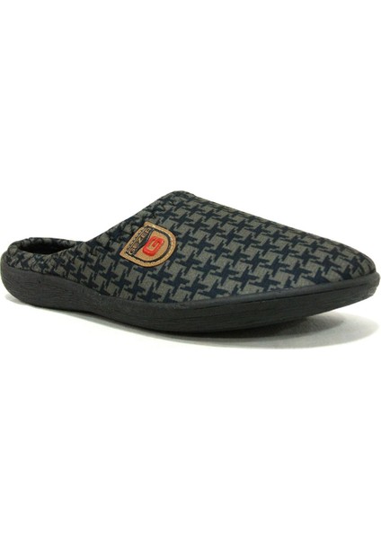 12629 Lacivert Füme Halı Üstü Anatomik Erkek Terlik