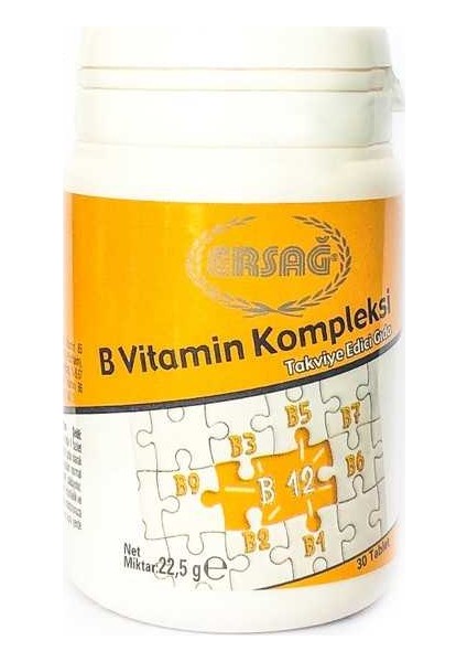 B Vitamin Kompleksi B12 Besin Takviyesi - 30 Tablet