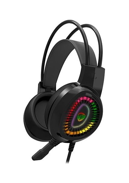 HY-G3 Eagle 7.1 USB Surround RGB Ledli Mikrofonlu Kulaklık Siyah