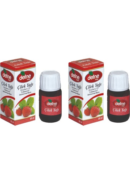 Defne Doğa Çilek Yağı 20 ml 2'li