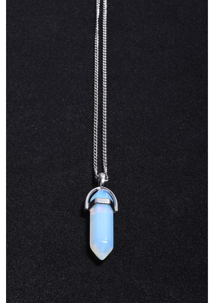 Opal Doğaltaş Çivi Kolye