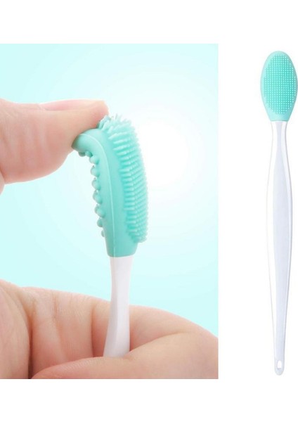 2 Adet Dudak Fırçası Peeling Gözenek Siyah Nokta Temizleyici Çift Yönlü Fırça