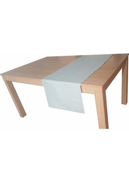Nefti Yeşil Duck Kumaş Leke Tutmaz Runner 40 x 100 cm