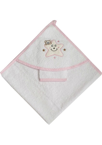 Yıldızlı Bebek Havlusu Pembe