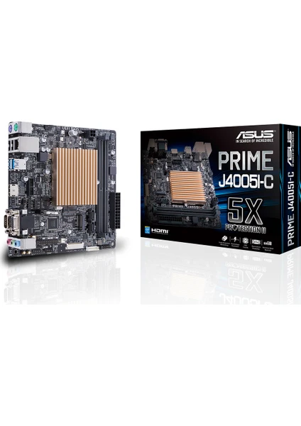 Prıme J4005I-C Intel J4005 Celeron J4005 Cpu DDR4 2400 Lvds Hdmı Vga M2 Usb3.1 Com Mini Itx(Prıme J4005I-C) Anakart