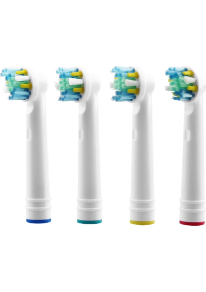 Floss Action 8'li Oral-B Uyumlu Dış Fırçası Yedek Başlığı