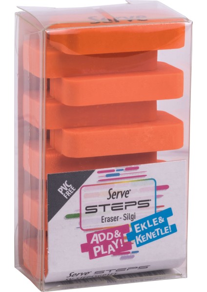 Bold Double Steps 3'lü Set Turuncu