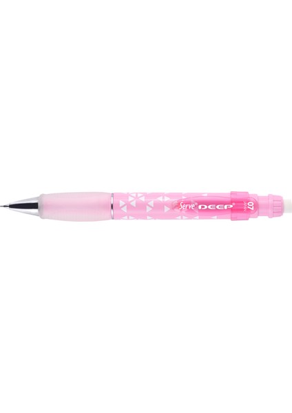 Deep Üçgen Baskılı Mekanik Kurşun Kalem 0.7 Şeker Pembe